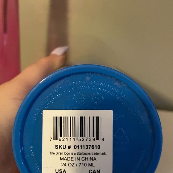 NWT RARE✨Starbucks Silver Holographic Green Blue Ombré (Ombre) Venti Tumbler Cup - Picture 4 of 5